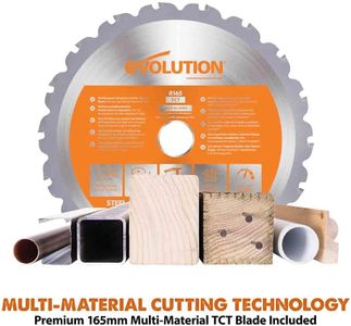 Evolution Cordless Circular Saw – Lightweight Power Tool, R185CCSX-Li