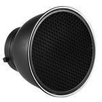 Andoer 7 Inch Standard Reflector Diffuser Lamp Shade Dish with 60° Honeycomb Grid for Godox YONGNUO Bowens Mount Studio Strobe Flash Light Speedlite