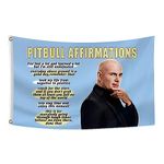 Pitb Affirmation Funny Flag 3x5Ft Funny Wall Flag Meme Tapestry for College Dorm Room Man Cave Deco