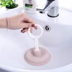 Prostuff.in Multipurpose Pipeline Sewer Dredge Suction Vacuum Pump Plunger Cleaner Drainer Wash Basin Sink Hole Kitchen Bathtub Bathroom Tool Multi Color 1 Pcs