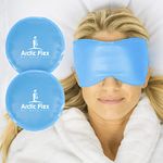 Arctic Flex Cold Eye Mask - Gel Ice Pack For Cool Sleeping, Dry Night Treatment - Reusable Hot Spa Therapy For Sleep, Skin Puffiness, Migraine, Soothing Headache - Soft Cooling Heating Compress Cover