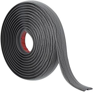 Floor Transition Strip Self Adhesive Carpet & Flooring Transitions Edging Trim Strip PVC Threshold Transitions Suitable for Threshold Height Less Than (Dark Gray, 5mm, 20Ft)