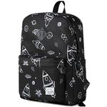 Backpack for School,VASCHY Lightweight Water Resistant Bookbag Casual Daypack for Man/Boys Rockets