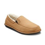 Dr. Comfort Men's Relax Therapeutic Slippers, Camel, 7 Wide