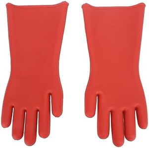 1 Pair Class 00 Insulated Rubber Gloves, 1.8mm Thick, Electrical Glove Kit, Suitable for Line Workers, Electricians, 12KV Test Voltage, Power Industry, Electronics Industry