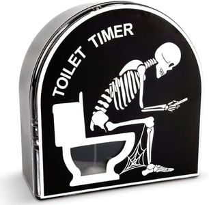 Audasi 5 Minutos Reloj de Arena Temporizador para Inodoro Juguete de Decoración para Hogar Jardín Regalos Divertidos para Hombres Marido Papá Regalo de Cumpleaños y Halloween