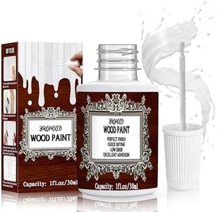 Brohood Wood Paint, Wood Paints for Furniture Cabinet Kitchen, High-Gloss White Scratch Repair for Surface Renovation, 1.5 Oz White Paint for Spots and Chips