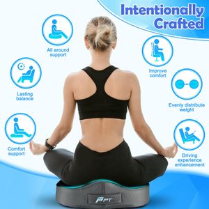 POOTACK Memory Foam Seat Cushion – Non-Slip Office & Car Support Pad