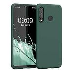 kwmobile Case Compatible with Huawei P30 Lite Case - Soft Slim Protective TPU Silicone Cover - Forest Green