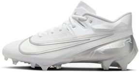 Nike Vapor Edge Elite 360 2 Men's Football Cleats (DA5457-101,White/Metallic Silver-Pure Platinum) Size 12