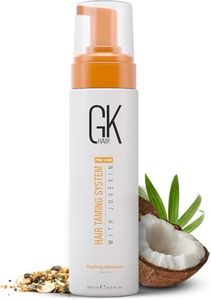 GK HAIR Global Keratin Volumizing Hair Styling Mousse (8.5 Fl Oz/250ml) -Enhances Curls Added Volume with Medium Hold & Boost Shine Moisturizing Blow Dry Frizz Control Foam for All Hair Types -Unisex