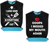 2pcs Adult Bibs, Funny Bib for Adul