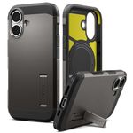 Spigen for iPhone 17 Back Cover Case, Tough Armor T MagFit (MagSafe Compatible Case)(Camera Control Button) - PC+TPU | Gunmetal