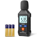 Decibel Meter, KENMIC Sound Level Meter Portable SPL Meter with Backlit LCD Display, 35-130dB(A) MAX/MIN Data Hold, Sound Pressure Level Meter for Home, Classroom, Workshop, Office