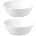 Ikea Tssp Tampered Opal Glass Bowl, White, 15 Cm (6 Inch, Pack Of 2 ), 1 liter