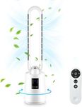 SHAVINGFUN Tower Fans Bladeless fans,38" bladeless tower fan with Remote Control&Timer Function,3 Speeds,2H-8H Timer,80°Swing,Super Quiet Easy to Clean,Oscillating Fan,for Bedroom, Kitchen,Office Fans