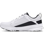 Under Armour Men's Charged Edge Sneaker, (101) White/White/Black, 14 X-Wide