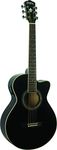 Washburn EA10B-A Festive Series Petite Jumbo Cutaway Acoustic Electric Guitar