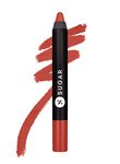 SUGAR Cosmetics Matte as Hell Crayon Lipsticks for Women | Lasts Up To 8+ Hours | Lip Crayon with Sharpener | 2.8gm - 11 Elle Woods