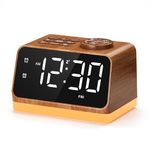 Dreamegg FM Radio Alarm Clock with Dual Alarm, White Noise Machine, 25 Soothing Sounds, Night Light, Sleep Timer, Dimmable LED Display, USB Charging Port, Alarm Clock Bedside for Adults & Seniors