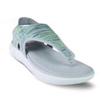 KazarMax FlexiKnit Women Grey Neon Sporty Thong Sandals- 7 UK