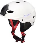 Tontron Adult Water Sports Helmet with Camera Mount Plate (Matte Snow White, Medium)