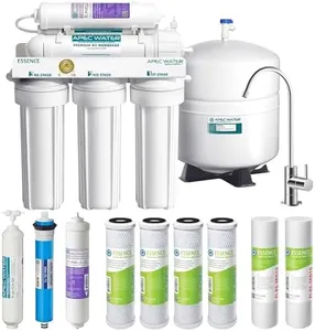 APEC Water Systems ROES-PH75 Essence Series Top Tier Alkaline Mineral pH+ 75 GPD 6-Stage Certified Ultra Safe Reverse Osmosis Drinking Water Filter System with Extra High Capacity Filter Set Stage 1-3