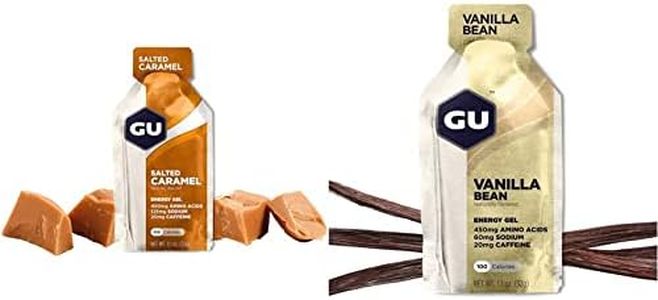 GU ENERGY Original Sports Nutrition Energy Gel (Salted Caramel + Vanilla Bean), 48-Count