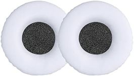 kwmobile Ear Pads Compatible with Sennheiser HD25 / HD25-1 II / HD250BT Earpads - 2X Replacement for Headphones - White