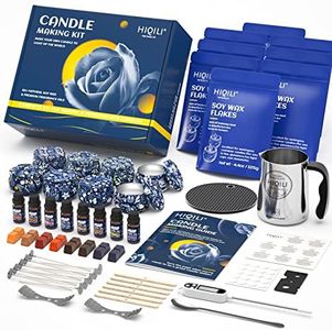 All-in-One Candle Making Kit - DIY Soy Wax Candles with Fragrance Oils, Tools, and Accessories | Perfect Crafts for Adults and Kids | Includes 8 Candle Tins, Dyes, Pouring Pot, Thermometer, and More | Ideal Gift for Birthdays, Anniversaries, and Holidays | Certified by IFRA for Safe and Long-Lasting Fragrance