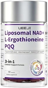 Liposomal NAD+ Supplements with 99% Pure L-Ergothioneine & PQQ-Lab Tested
