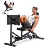 PASYOU Leg Press Machine, Adjustable Weight Bench with Leg Extension, 1300LBS Weight Capacity Leg Press Machines for Home Gym Full Body Exercise, Leg Workout Machine with Dumbbell Rack