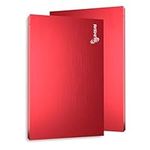 Portable External Hard Drive USB 2.0, 2.5" Pocket Size Hardrive Backup/Storage, 1TB Memory Expansion HDD, Slim Hard Disk Compatible with MAC, PC, Laptop, Desktop, Chromebook (Red)