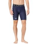 Under Armour Men's Armour Heatgear Compression Shorts, Midnight Navy (410)/White, Medium