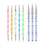 NAILWIND 5 PCS Dotting Pen Tool Dot Paint Manicure kit with 3 PCS Nail Painting Brushes, Professional Nail Art Brushes- Nail Art Brush Pen,Nail Art Design Tools.