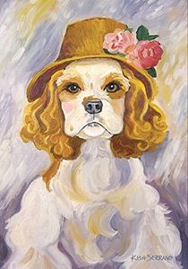 Toland Home Garden Ruffoir Cocker Spaniel 28 x 40 Inch Decorative Puppy Dog Portrait House Flag