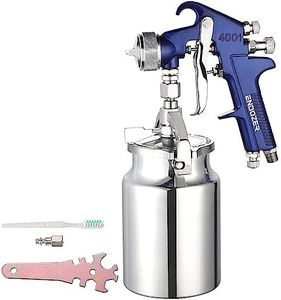 ENDOZER Professional HVLP Gravity Feed Air Spray Gun Set with 1.4 1.7 2.0mm Nozzles, Paint Gun with 1000cc Aluminum Cup for Auto Paint, Wall Painting, Base Coatings