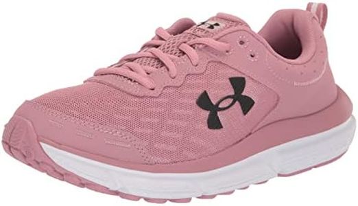 Under Armour Women's Charged Assert 10 D Running Shoe, (600) Pink Elixir/Pink Elixir/Black, 8 Wide