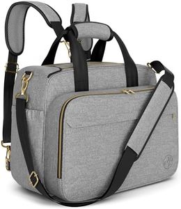 Mellories 4 in 1 Convertible Diaper Bag Tote for Baby Boys and Girls - Converts into Diaper Backpack, Baby Tote Bag, Stroller Bag and Crossbody Diaper Bag - Gray Baby Travel Gift Bag for Mom