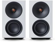 Cambridge Audio L/R S – 100W Compact Active Stereo Speakers with Built-in aptX HD Bluetooth, USB Audio, Aux & Optical Inputs, Subwoofer Output, Remote Control, Room Positioning & DynamEQ – White