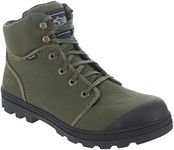 Skechers Womens Rotund Darragh Work Lace-Up Boot Safety Toe, Olive, 5