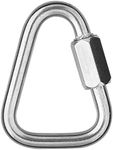 DuraBrite 304 Stainless Steel Delta Quick Link 3/16" - Marine Grade Triangle, Chain Link Connectors, Threaded Screw Links (Pack of 10)