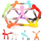 Boxgear 10PCS Mini Man Magnetic Toy, Translucent Novelty Toys, Rubber Magnet Men Toy Fridge Magnets Humanoid Magnetic Toy Kids Travel Toys