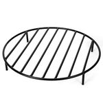 onlyfire Heavy Duty Round Fire Pit Grate with 4 Legs for Outdoor Campfire Grill Cooking, 24 ''