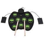 Btuty Electronic Drum Set - Touch Sensitive Digital Drive Drum Kit 9 Drum Pads 2 Pedals (No Speakers)