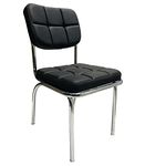 RATISON Office Chair Home Study Visitor Chair Without Arms Heavy Duty Chair (Black) (1 Pc.)