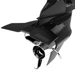 Stingray Hydrofoil - Classic Junior 2 Hydrofoils for 9.9-40 hp (Black) - Best for Small Boats - Stabilizer Fins for Outboard/Outdrive Motors - Made in The USA