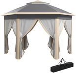 Outsunny Hexagon Garden Gazebo Pop 