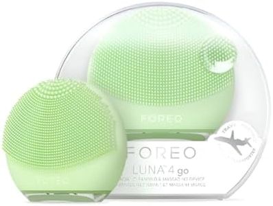 FOREO LUNA 4 go Face Cleansing Brush & Firming Face Massager | Premium Face Care | Enhances Absorption of Facial Skin Care Products | Simple Skin Care Tools | For All Skin Types, Pistachio