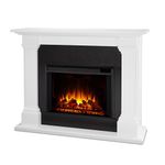 Real Flame 8011E-W Electric 8011E Callaway Grand Fireplace in White, Large